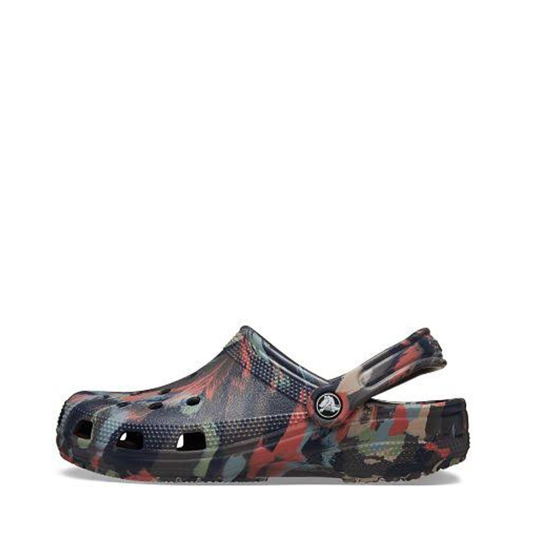 Crocs Classic Marbled Clog Black White San Sandals Clogs New 206867-0LE