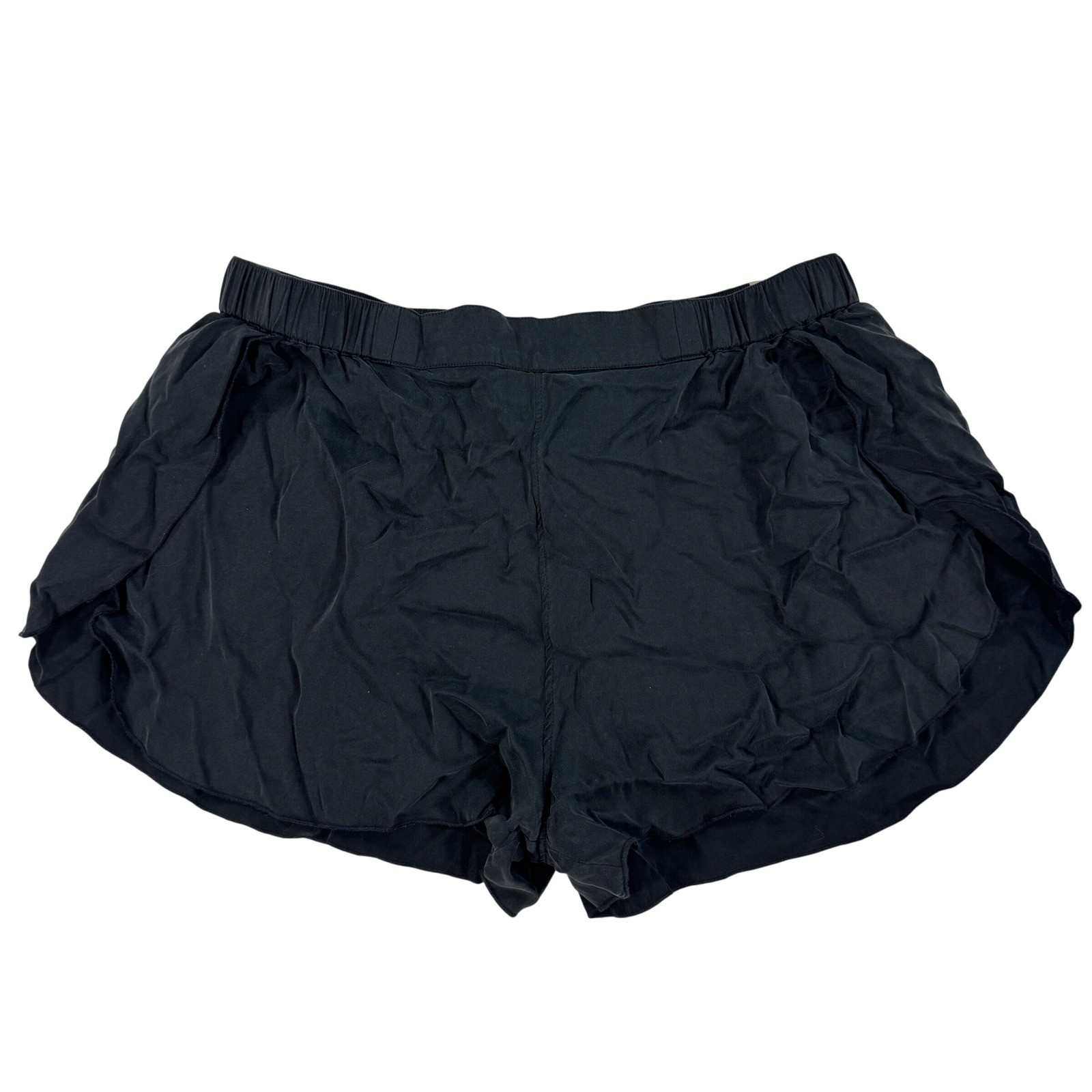 Lunya Washable Silk Sleep Shorts Black Women’s Medium Lounge Pajama Bottoms