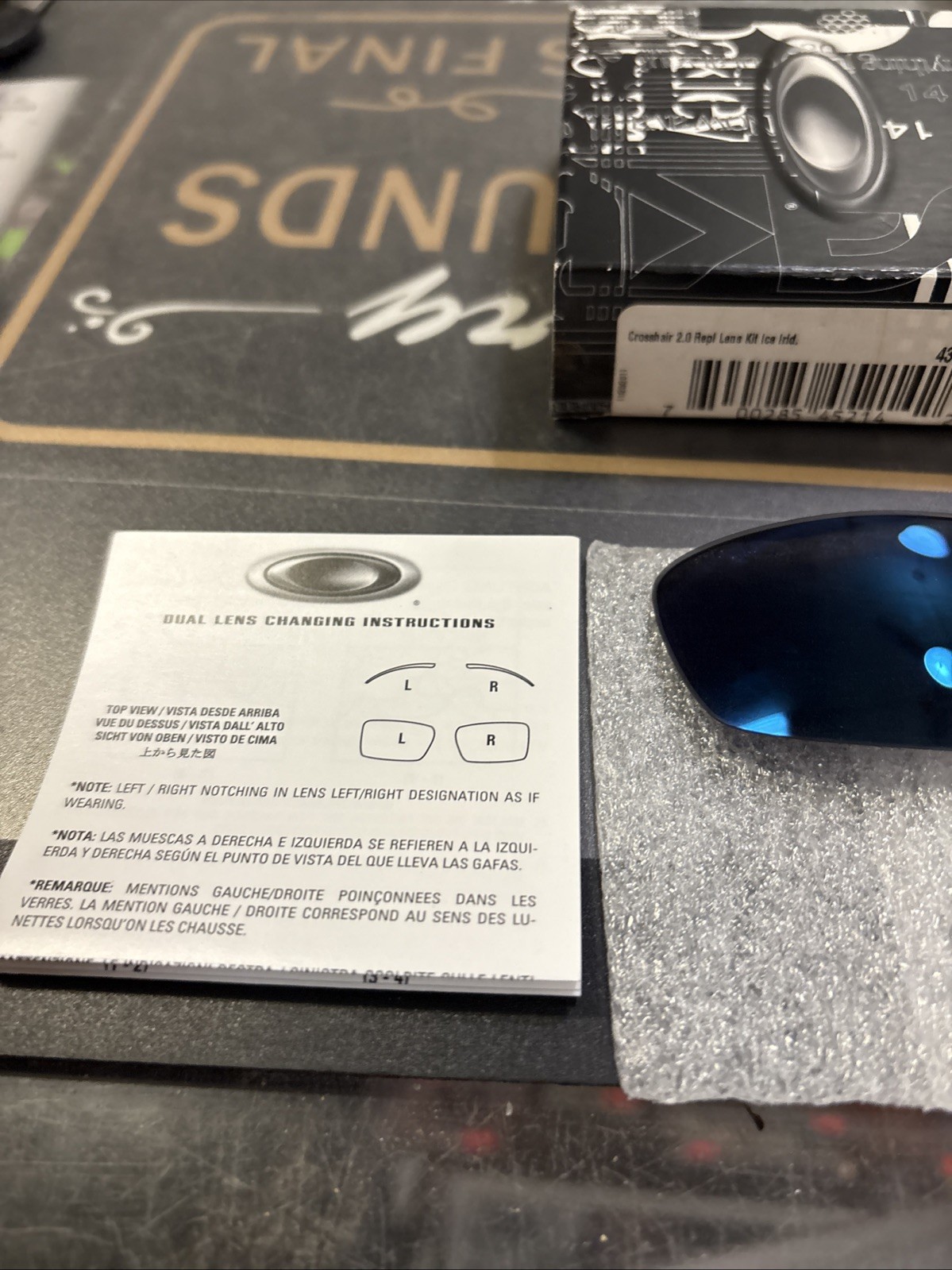 ****Oakle Crosshair 2.0 Ice Iridium Lenses Brand New W Box Fast S/H****