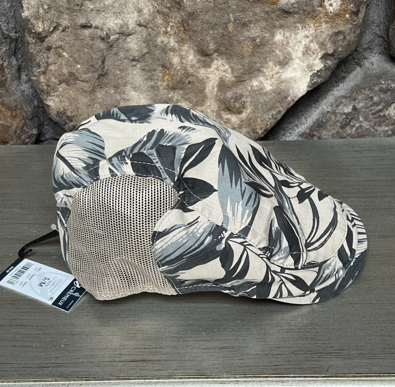Cremieux Collection Hat Flat Cap Cabbie Newsboy Hat CHOOSE SZ Leaf Print Cotton