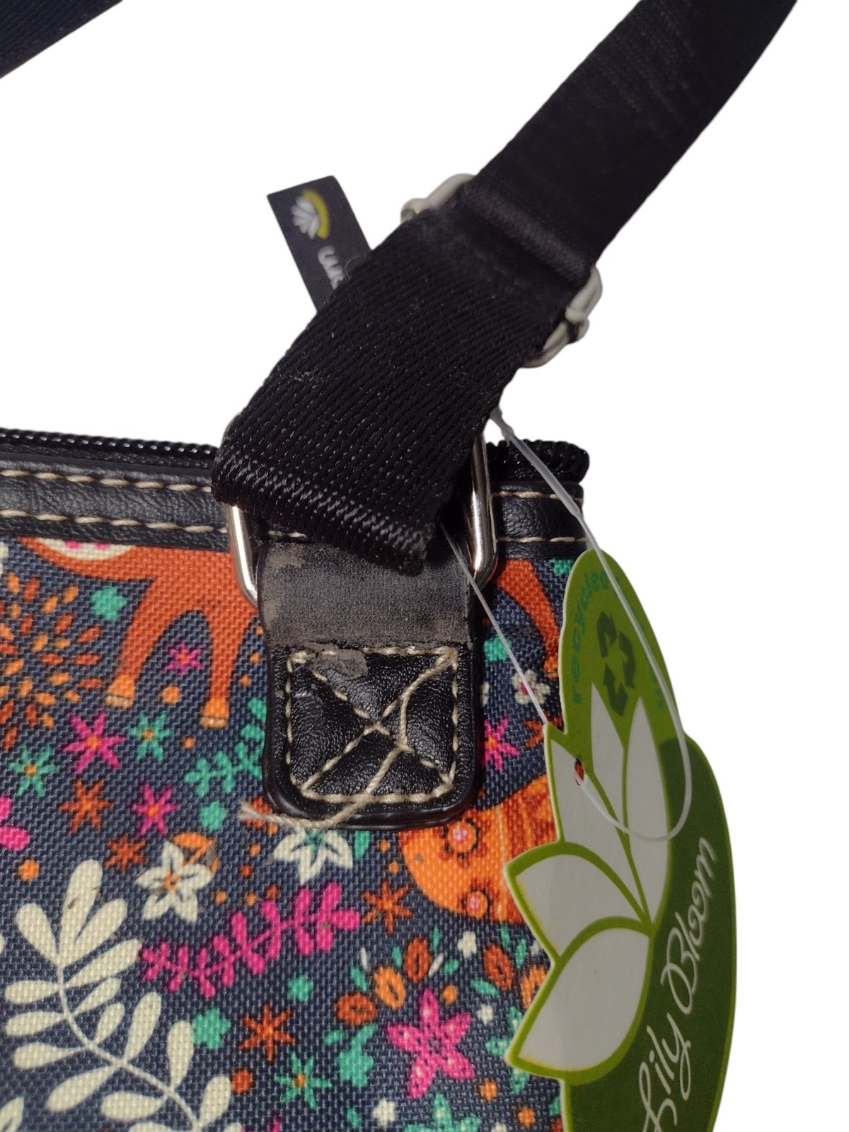 NEW Lily Bloom Multi Pocket Crossbody Bag Foxy Lady Eco Friendly Woodland READ