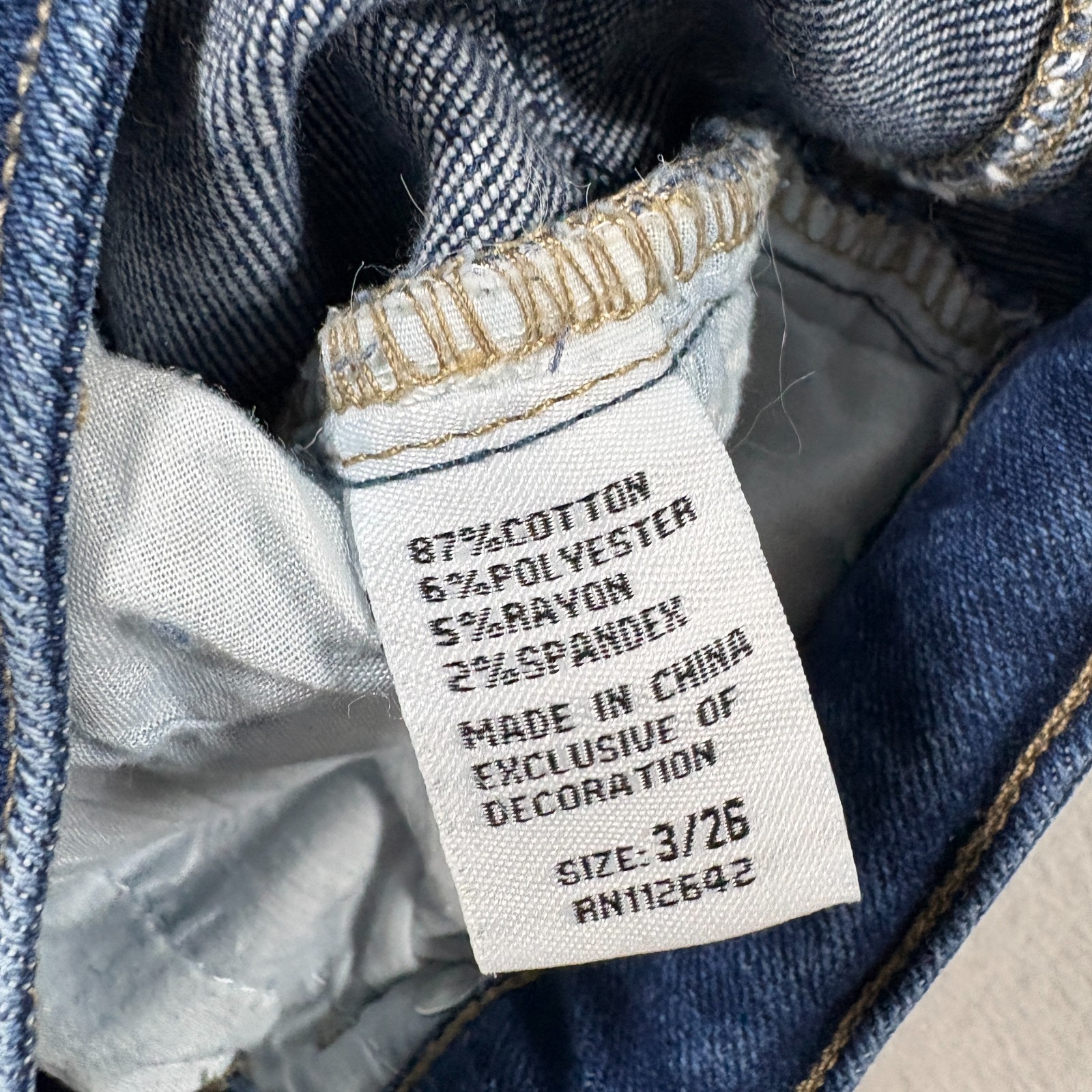 Blue Savvy Jeans Womens 3 28 Skinny High Rise Dark Wash Frayed Hem Denim Stretch