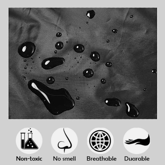 Men Black Waterproof Long Raincoat Hooded Trench Jacket Outdoor Hiking Rain Coat