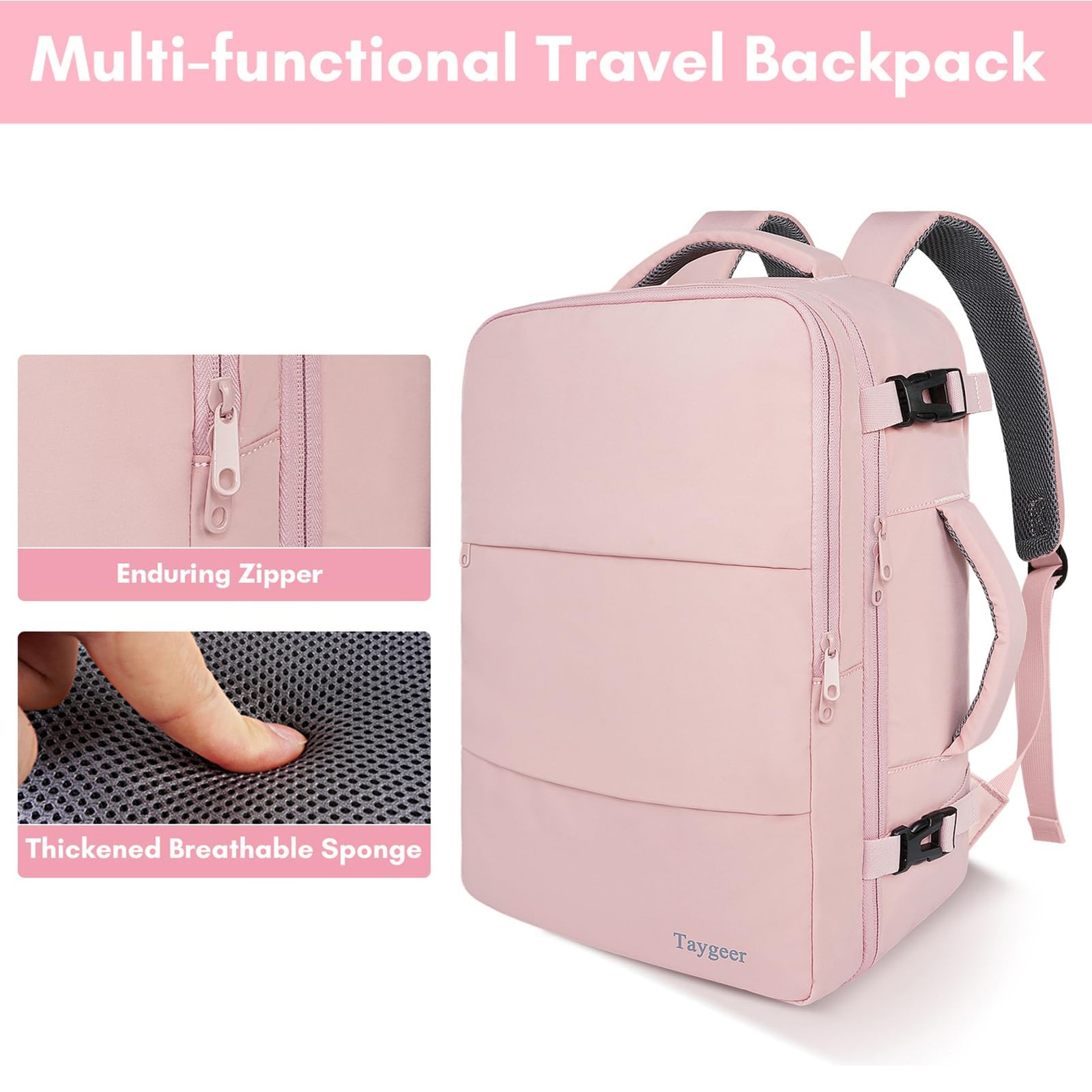 Taygeer Travel Backpack for Women, TSA Carry On Backpack Flight Approved