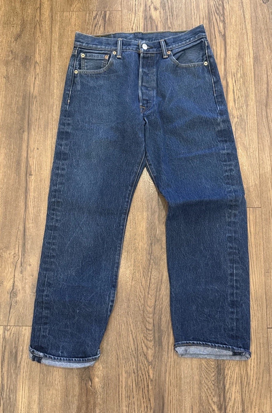 Levi’s 501xx Men’s Jeans 31×30 Straight, Button Fly, Cotton, Dark Wash 2013