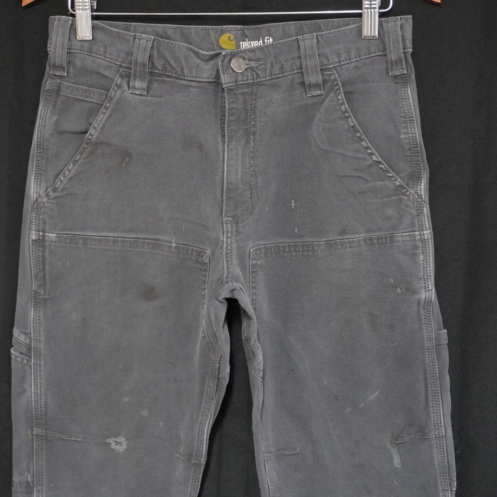 Carhartt 102802 Rugged Flex Rigby Double Front Pants Men 31×30 Shadow Grey Stret