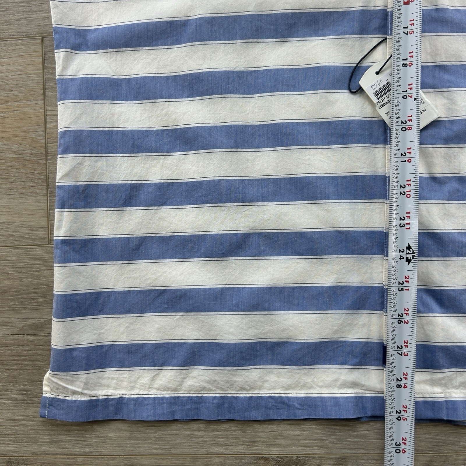 NWT Johnnie-O Size Large Laguna Blue Cabana Hangin’ Out Short Sleeve Camp Shirt