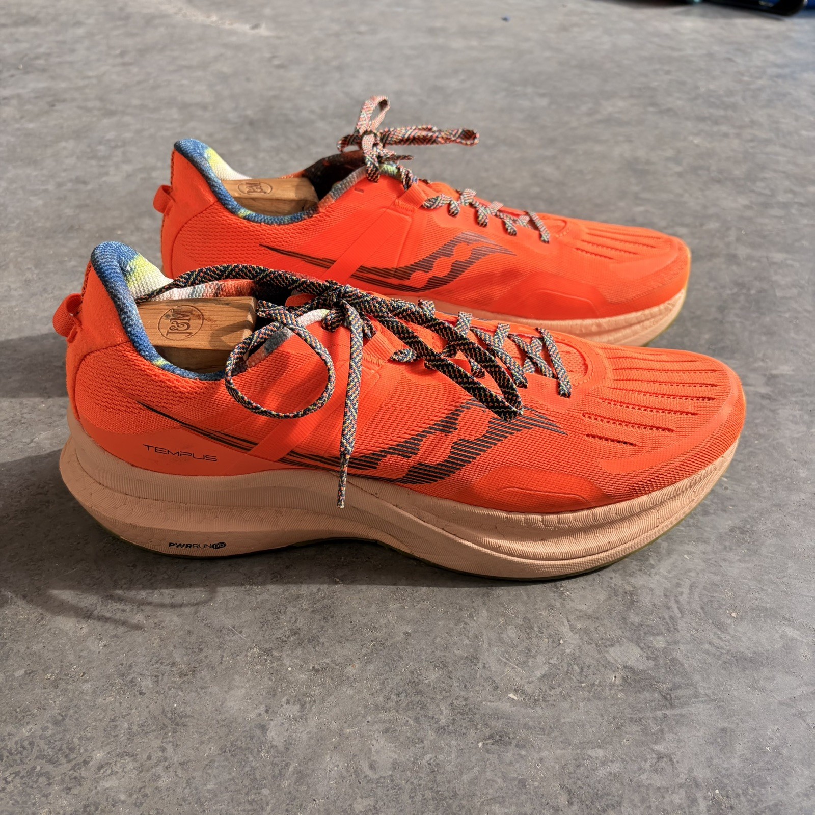 Saucony Tempus Mens 12 Campfire Story Sneakers Running Shoes Orange S20720-45