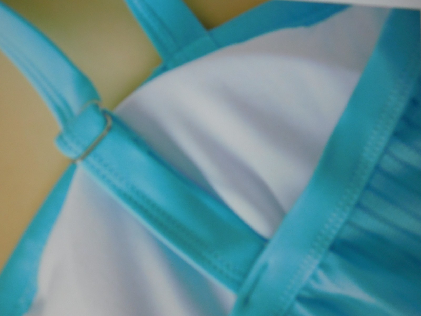 XL (16-18) Tankini 2 Piece Turquoise Swimsuit – Built in Bra – New – Adj. Straps