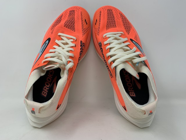 Women’s Brooks Hyperion Max 3, Coconut/Fiery Coral/Atomizer, 8 B Medium US