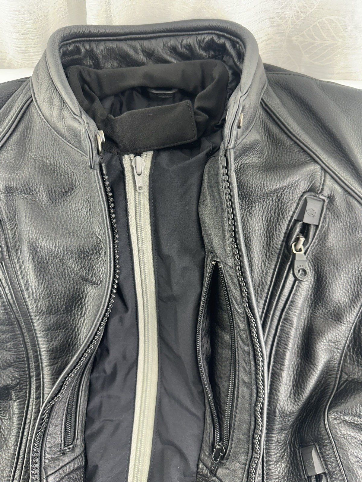 Harley-Davidson FXRG Leather Jacket Womens M Moto Biker 98520-05VW Armor