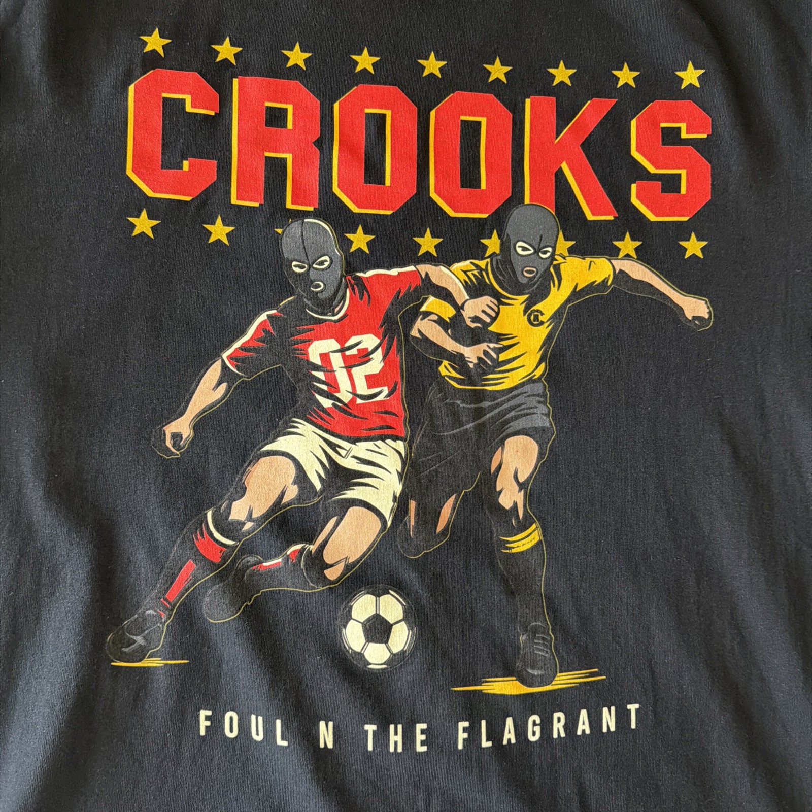 Crooks & Castles Black Men’s Short Sleeve Size Large FIFA World Cup NWOT