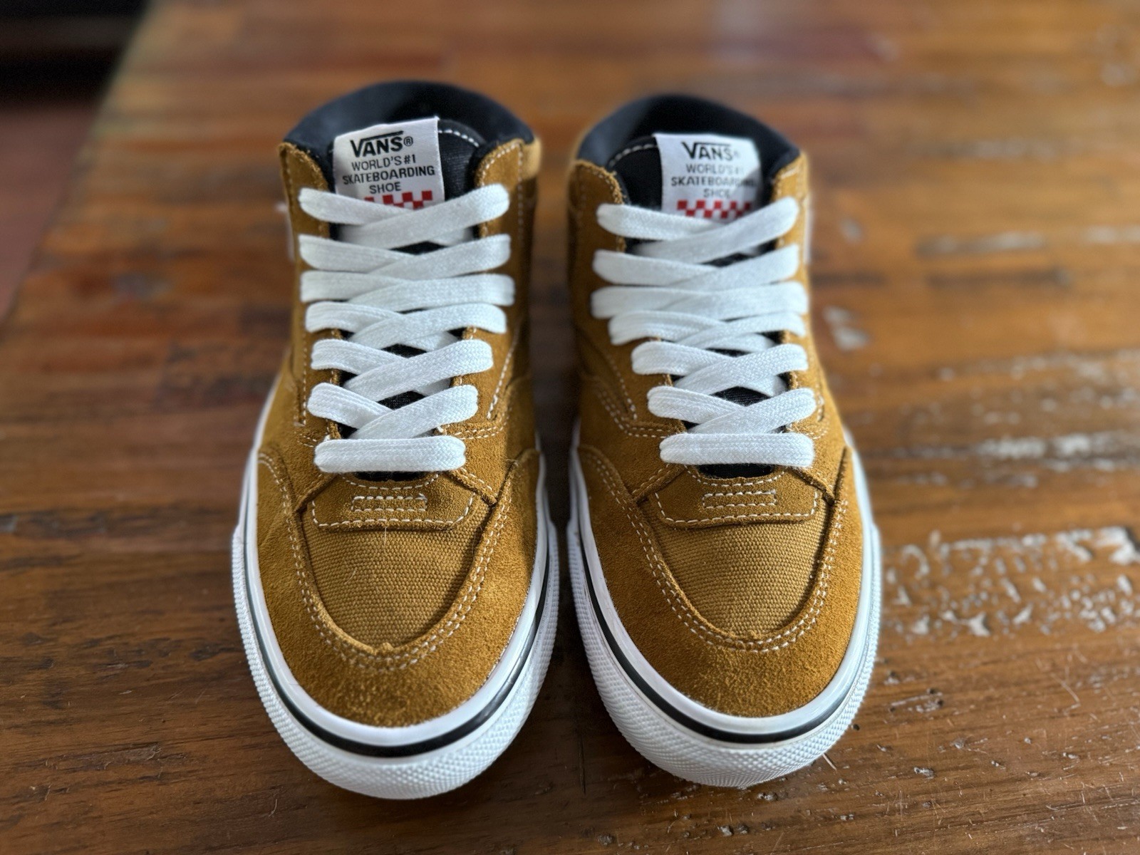 Vans Skate Half Cab 92 Andrew Reynolds Golden Brown Suede Men Size 7.5 Sneaker