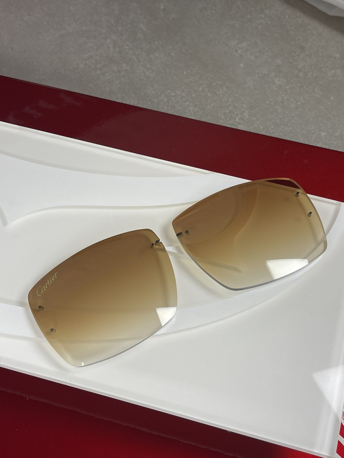 Brown Cartier Lenses BIG C PICCADILLY C DECOR WIRES