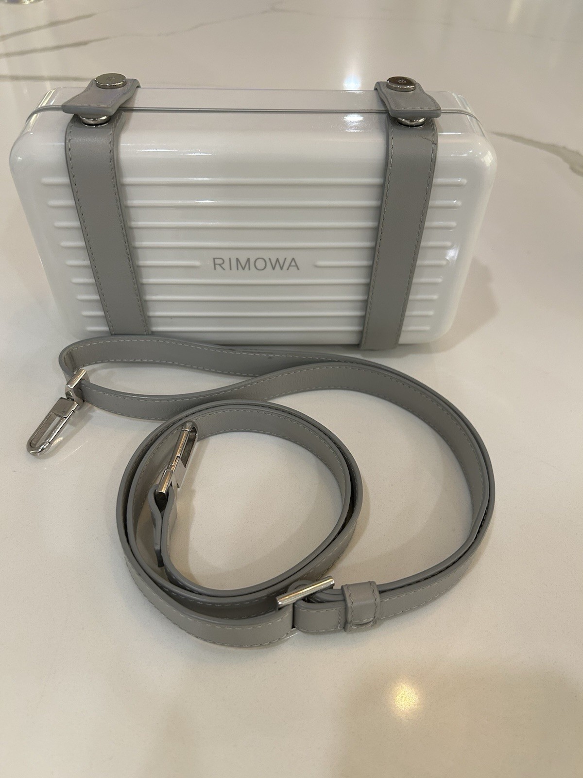 Rimowa PERSONAL – POLYCARBONATE Cross-Body Bag With Shoulder Strap White Unisex