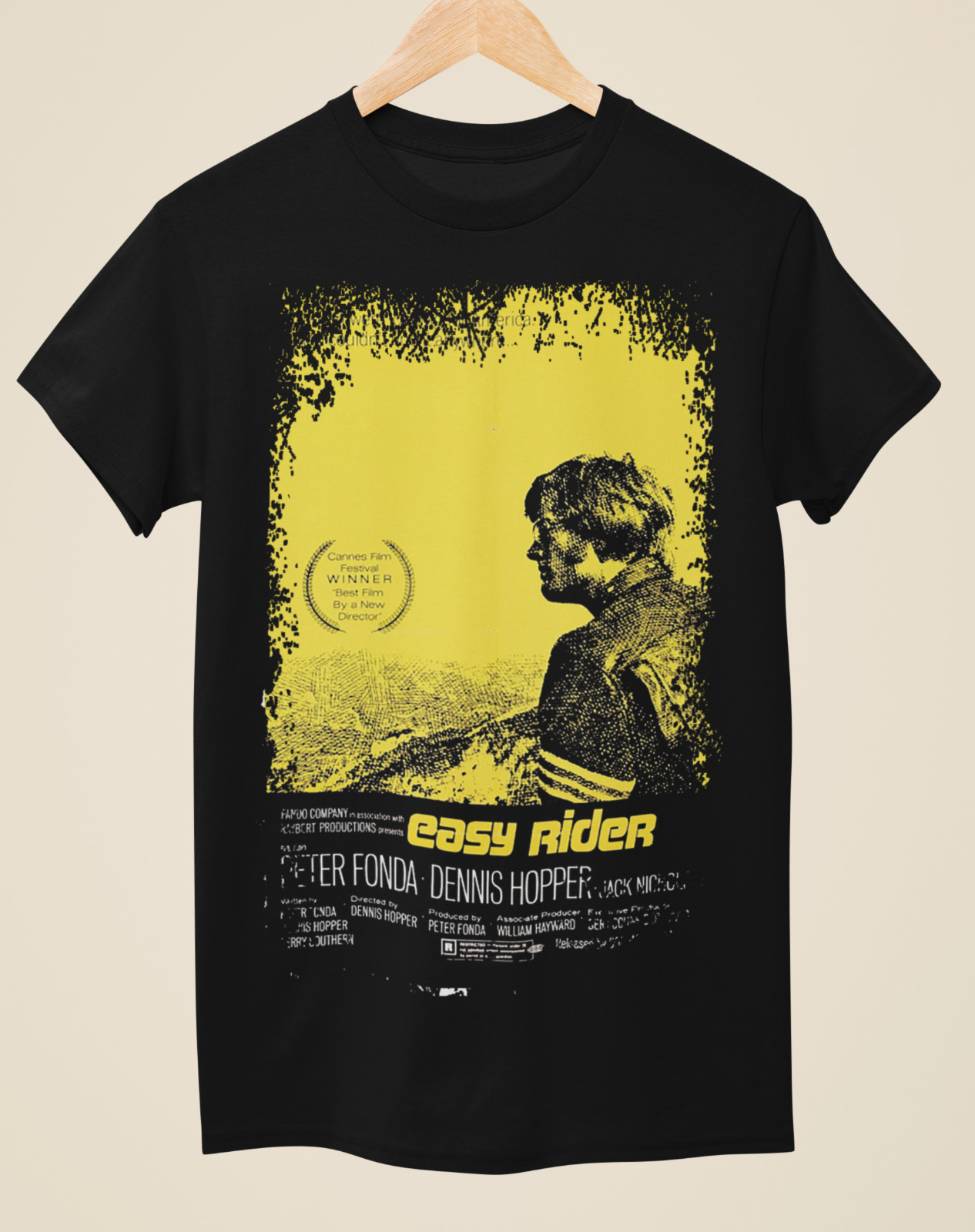 Easy Rider – Movie Poster Inspired Unisex Black T-Shirt