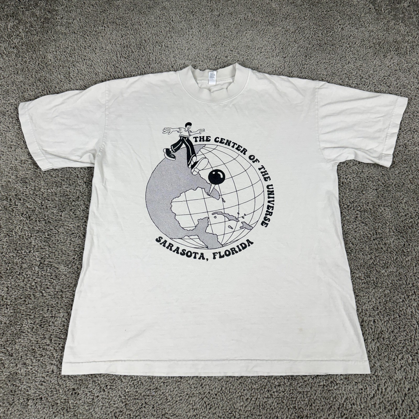 Los Angeles Apparel Shirt Mens Medium White Project Sarasota Vegan Graphic Tee