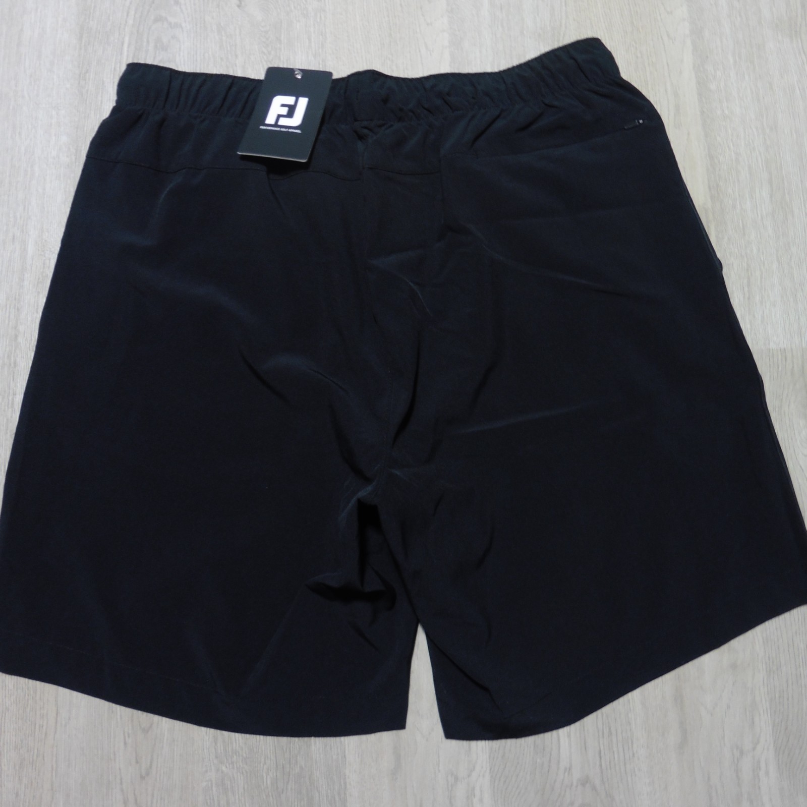FOOTJOY Mens M L XL 2XL SHORTS BLACK GOLF WORKOUT TRAINING 8″ POLYESTER SPANDEX