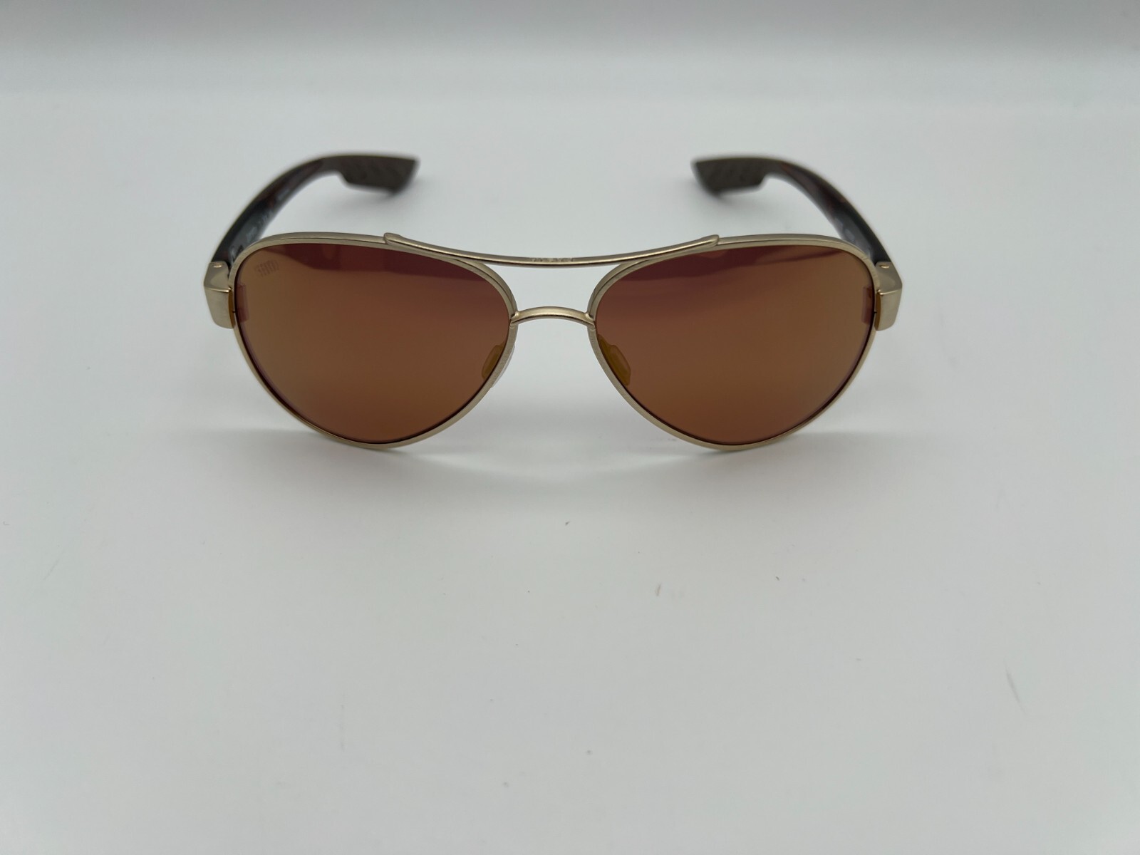 NEW Costa Del Mar LORETO Polarized Sunglasses Brushed Gold/Gold Mirror Glass 580