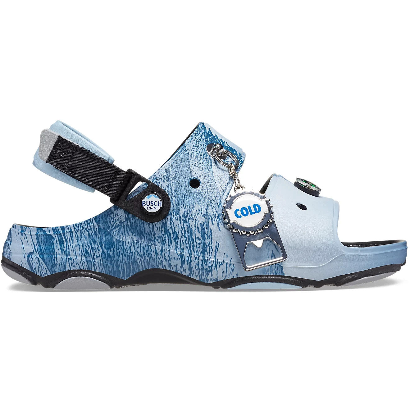 Crocs All Terrain (Sz; 12) “Busch Lite” (208598-90H) Sandals/Bag NIP