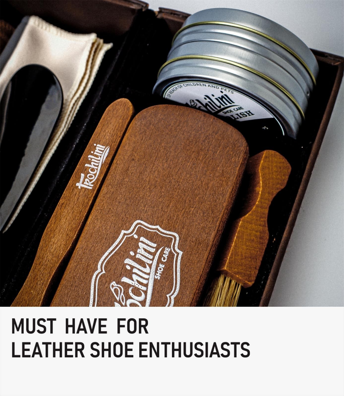13PC Shoe Polish Kit – Leather Care Set with Mink Oil, Brushes & Cleaning Tools