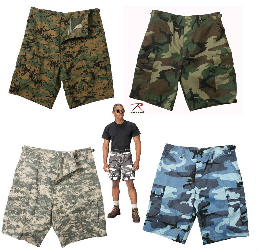 Men’s BDU Combat Shorts Rothco Poly/Cotton GARGOS BDU SIZES S M L XL 2X 3X 4X