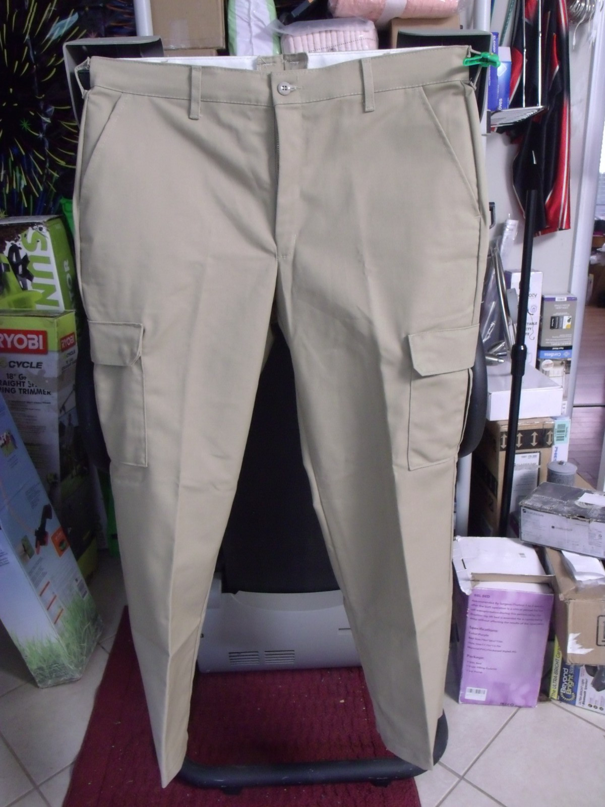 Red Kap PT88KH0 – Men’s Industrial Cargo Pants – Khaki color 38W X 32L