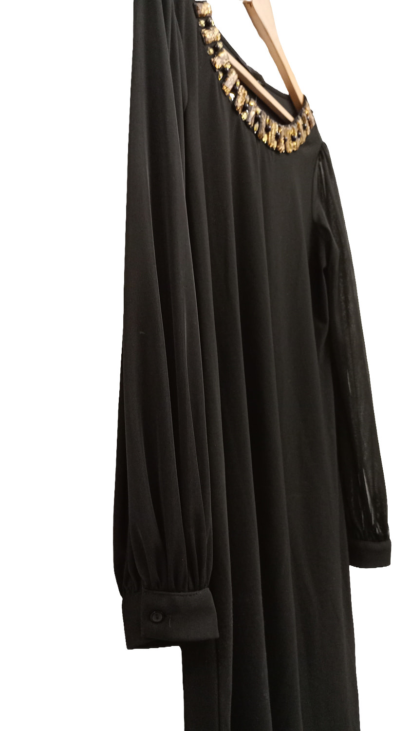 Dorothy Perkins Black Embellished Shift Dress – Size 14 UK – New With Tags