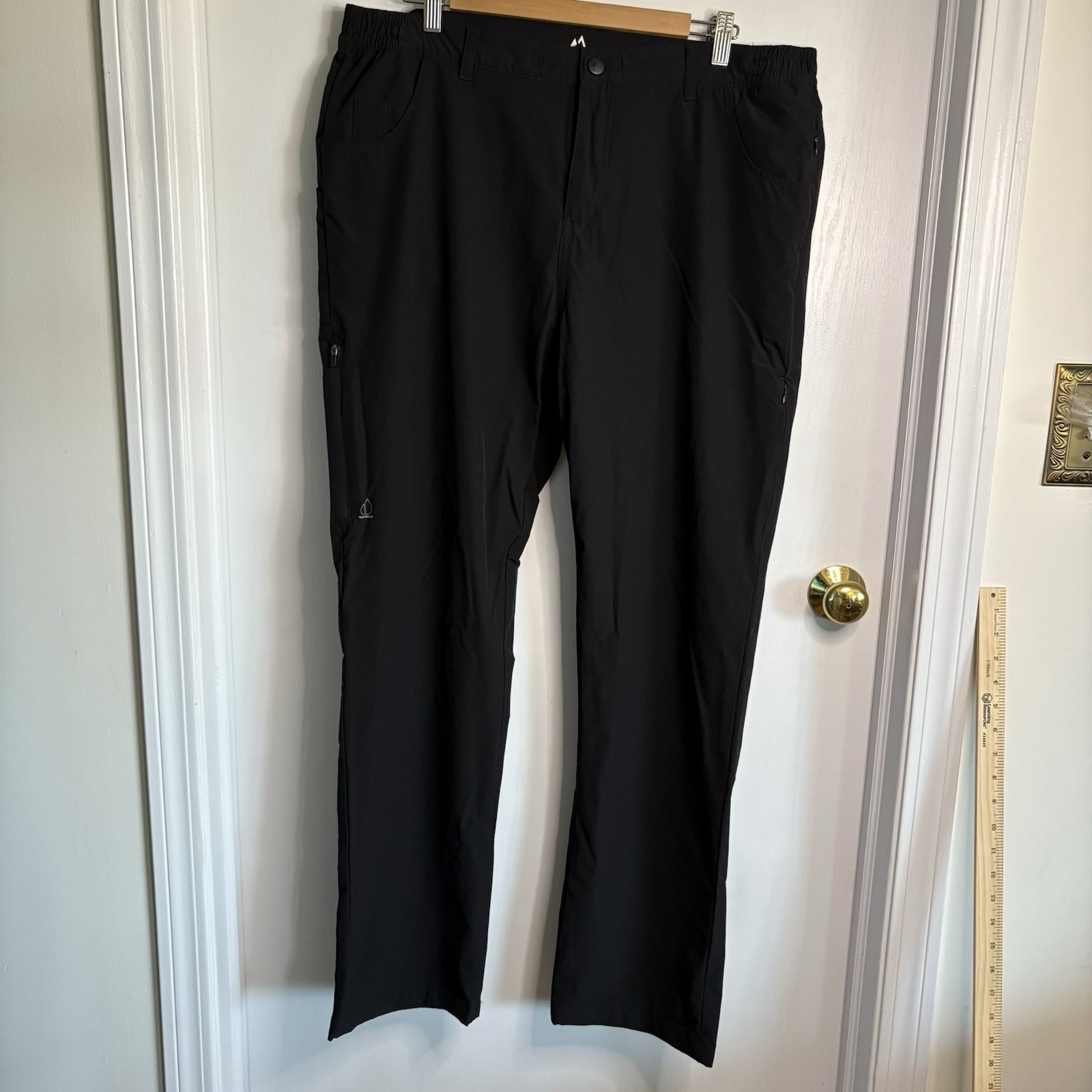 Apricoat Black Polyamide Elasthane Stretch Pants Straight Size 38 Adventure