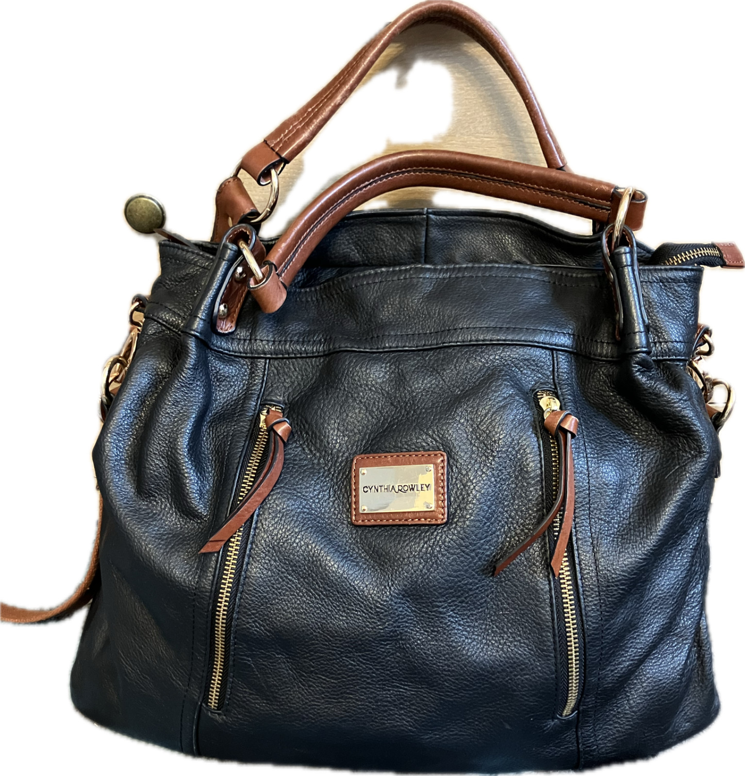 Cynthia Rowley Vintage Tote/Travel Leather Bag