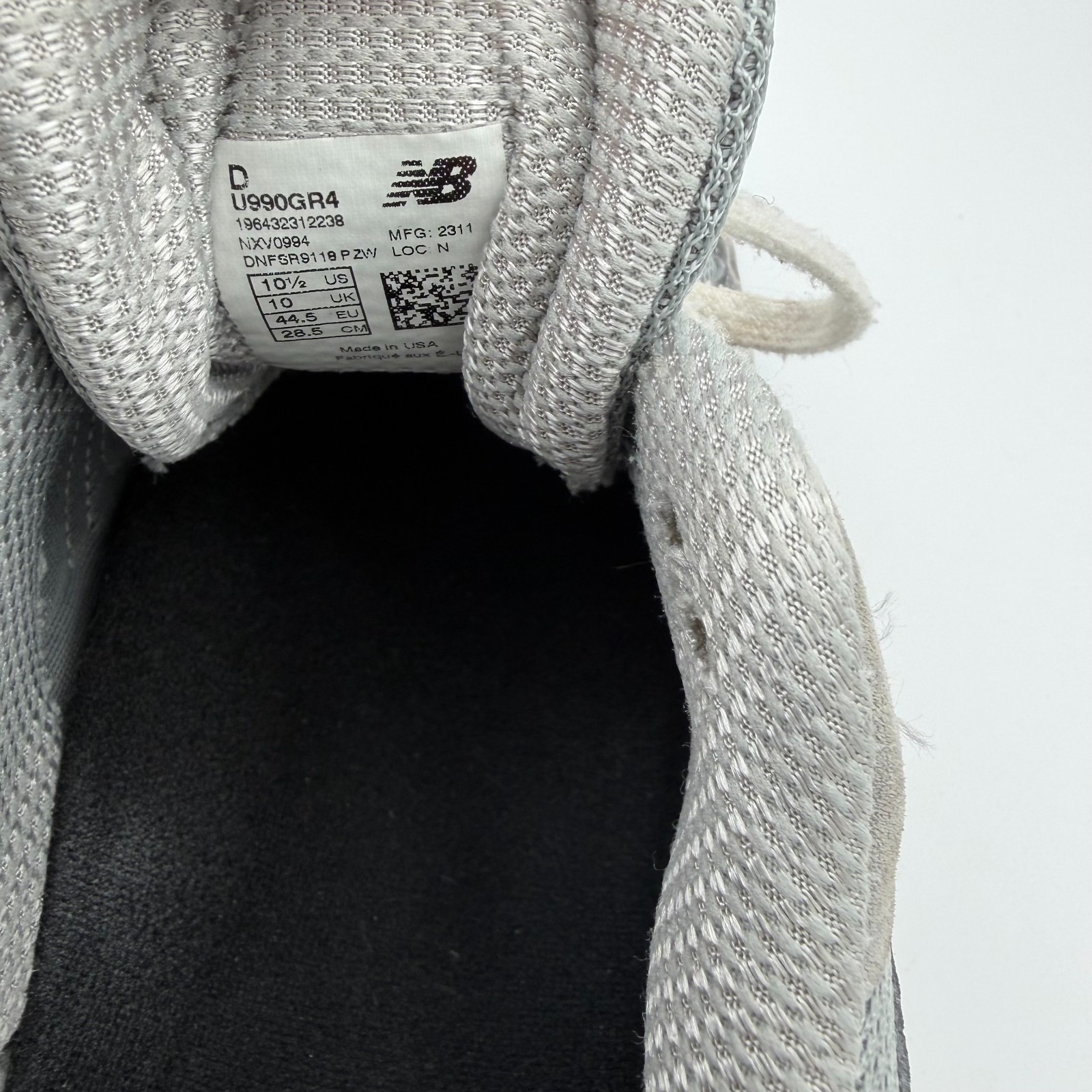 New Balance 990V4 Grey (U990GR4) – Size 10.5