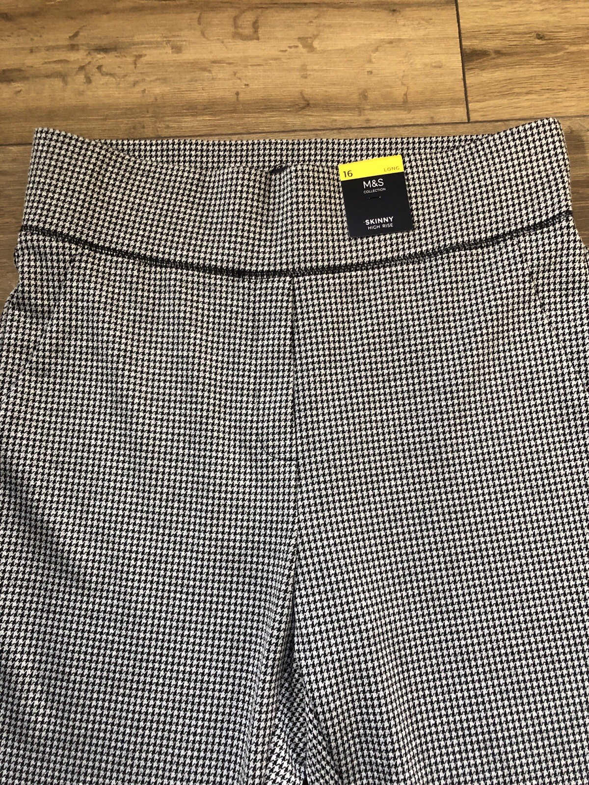 Marks and Spencer Womens Houndstooth Skinny Jeggings Size 16 – New with Tags