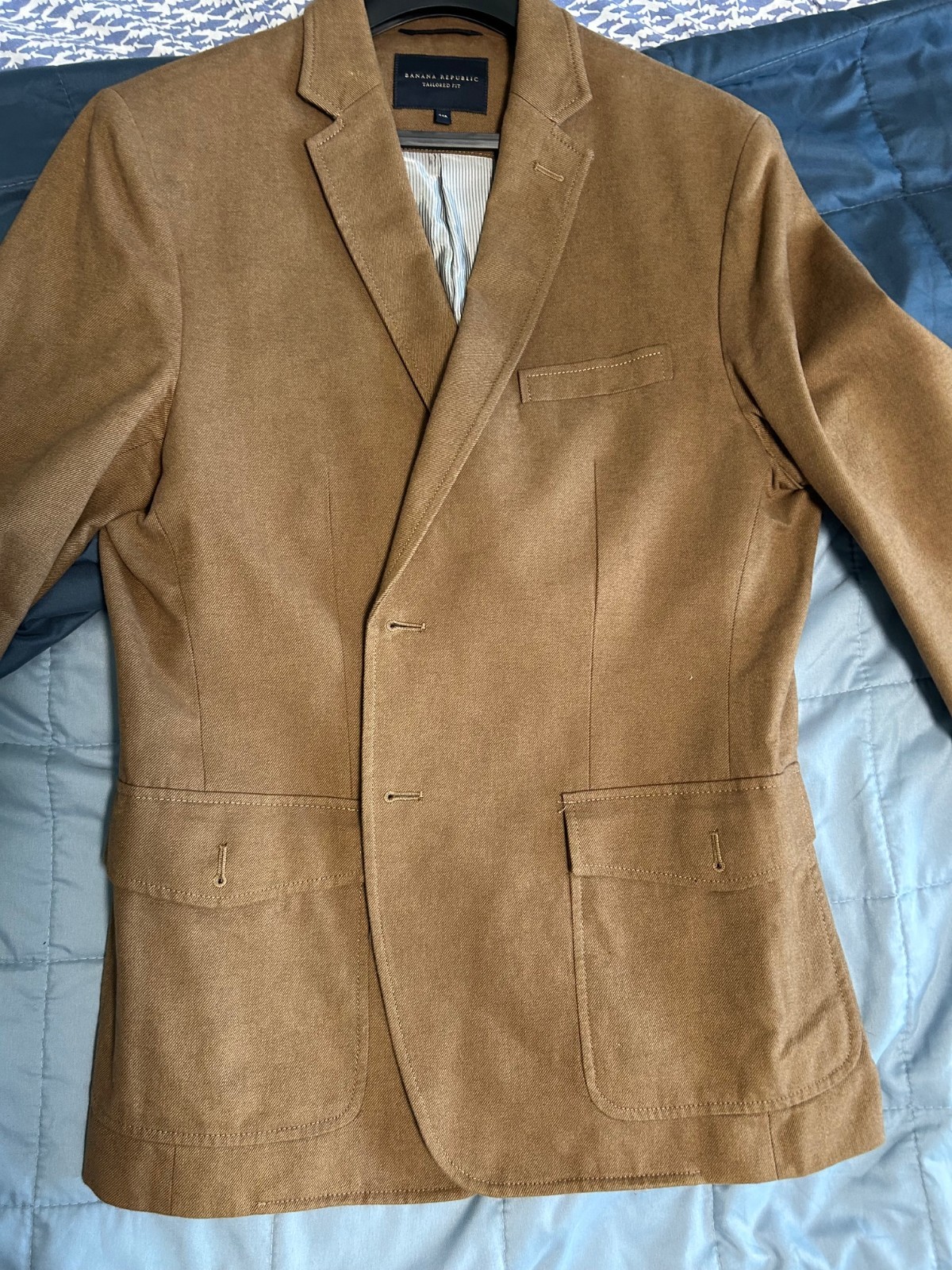 BANANA REPUBLIC MEN BROWN CARAMEL BLAZER/JACKET 44R