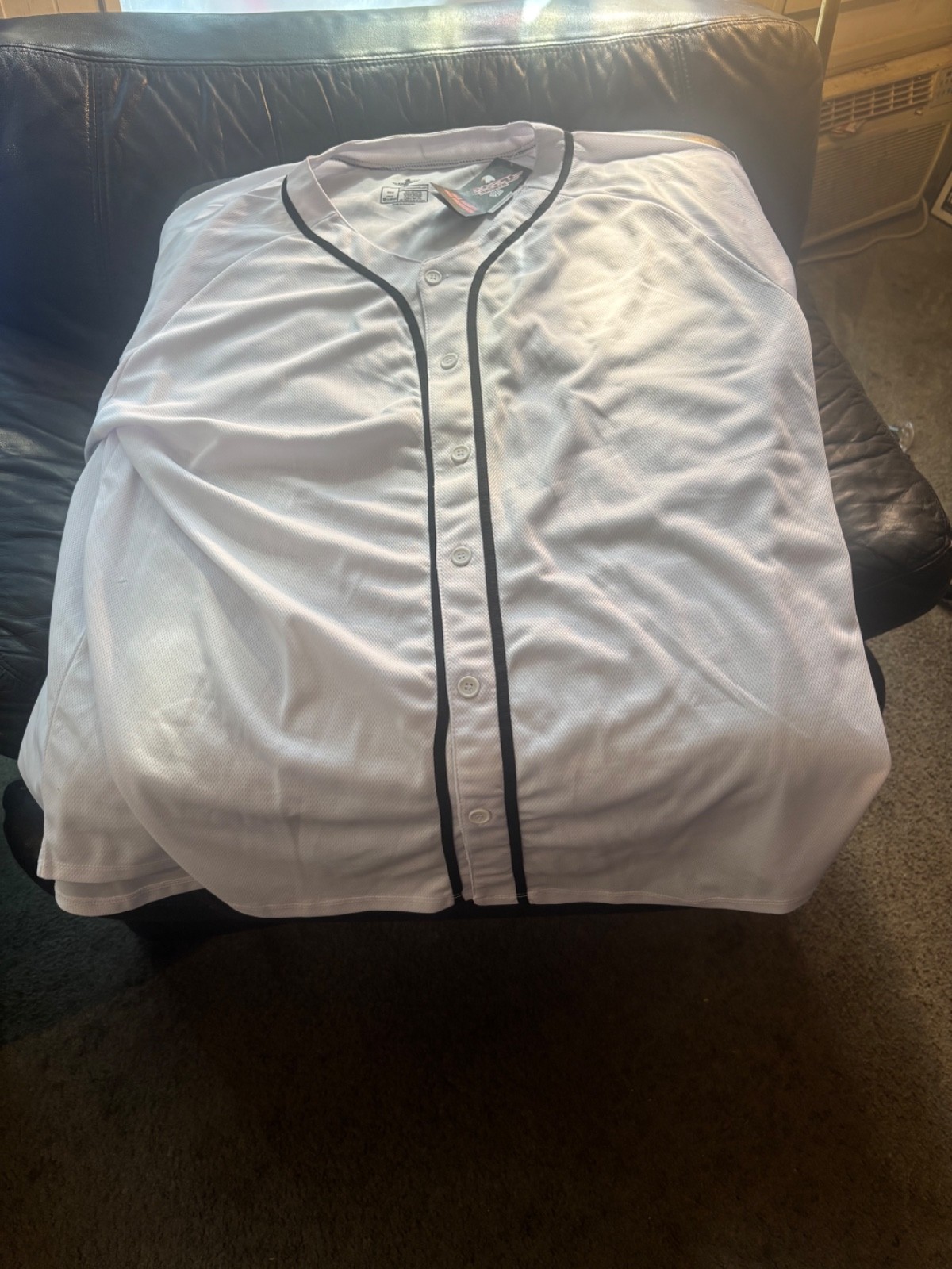 Exxact sport new w tag buto white baseball jersey 2xl Studio wardrobe auction