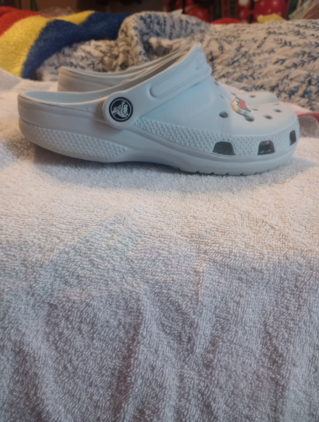 Pastel Blue Crocs