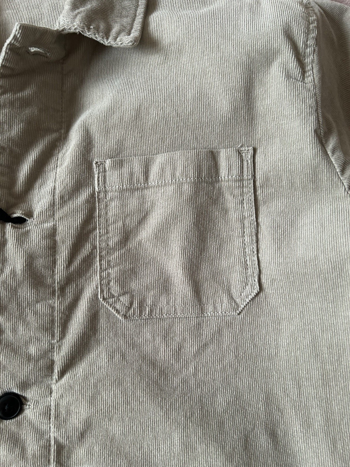 Lindbergh Men’s Ecru Corduroy Stretch Fabric Size XXL Front Pockets Jacket (B2)