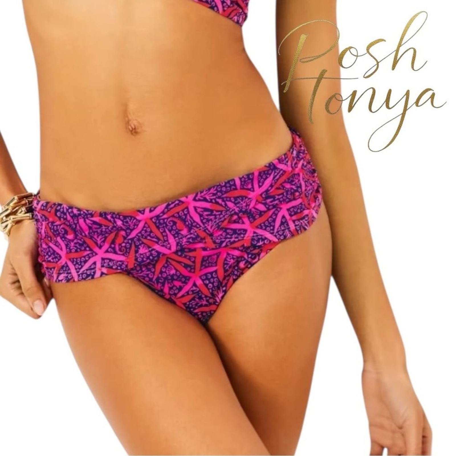 Lilly Pulitzer Lagoon Sarong Hipster Bottom “Star Searching” Pink Size 14 Beach