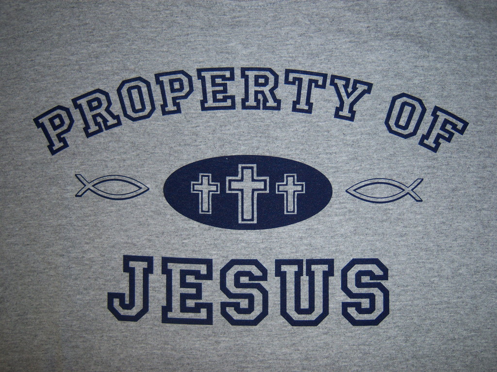 CEA Property Of Jesus Collegiate Christian Edge Apparel T-Shirt Sports Workout