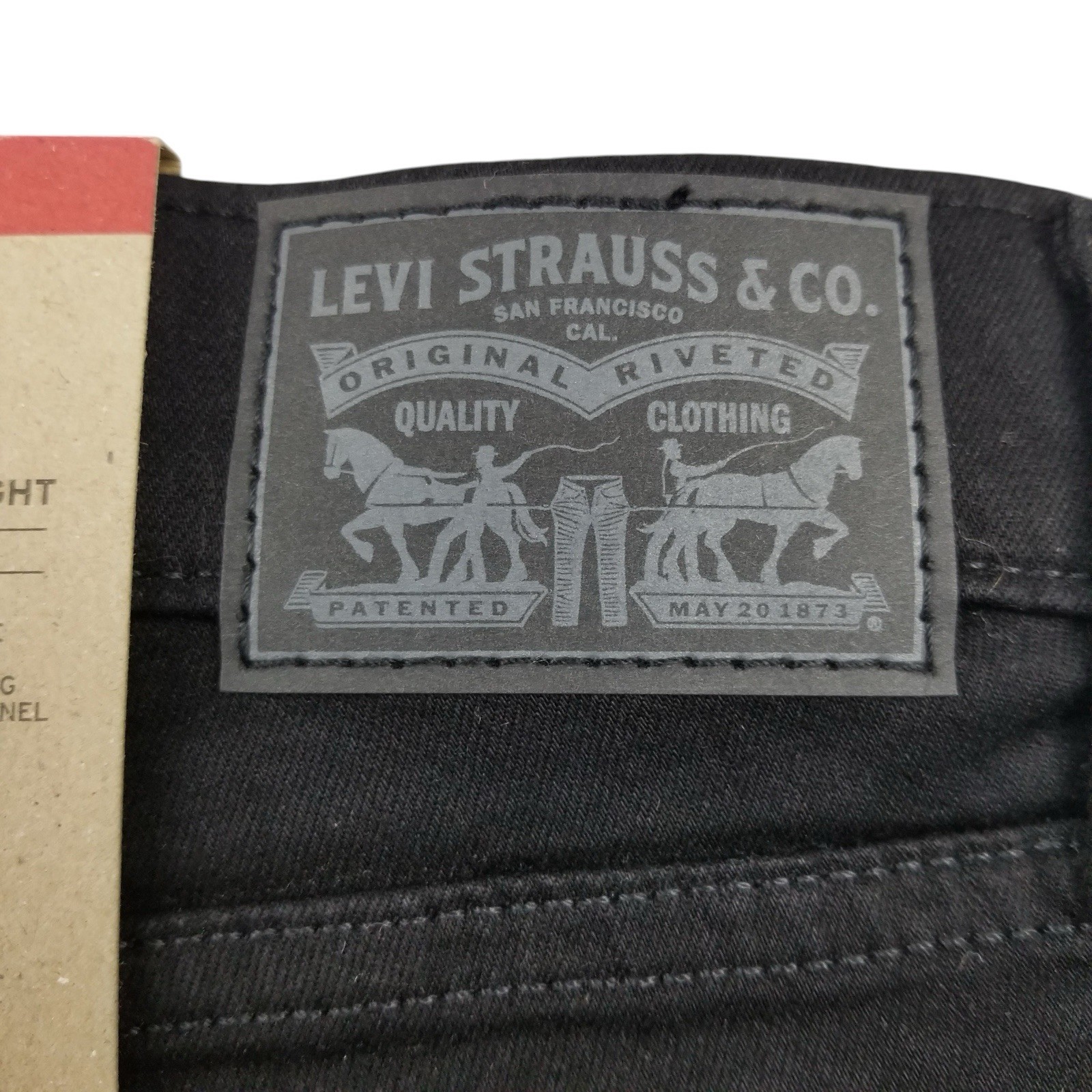 Levis 314 Shaping Straight Black Wash Jeans Womens 31 x 32 New