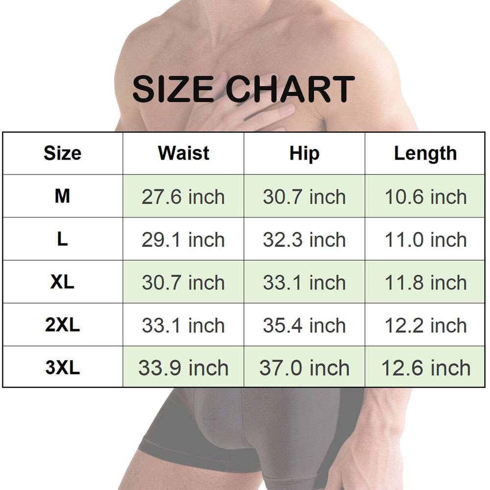 Mens Boxer Briefs Breathable Bamboo Fiber Underwear Soft Comfort Flex Waistband
