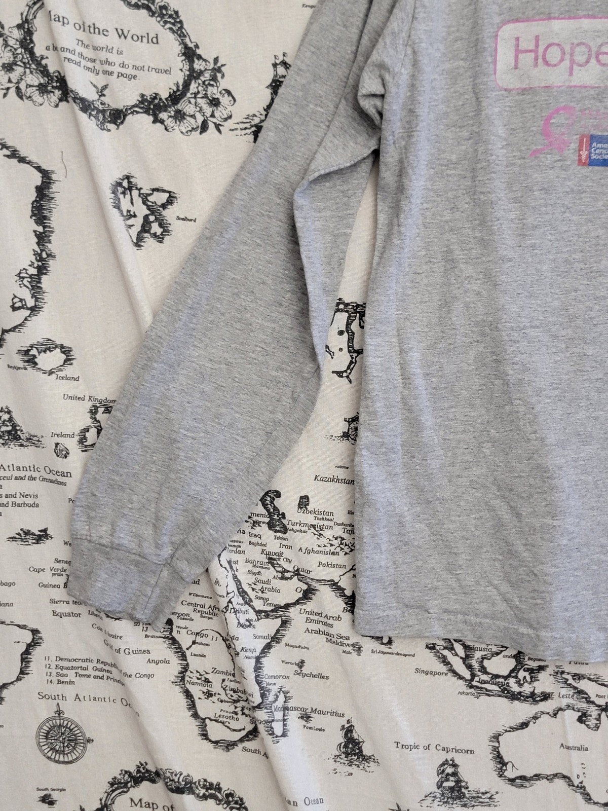 Gildan Heavy Cotton “Hope Starts With Me” American Cancer Society Long Sleeve T-