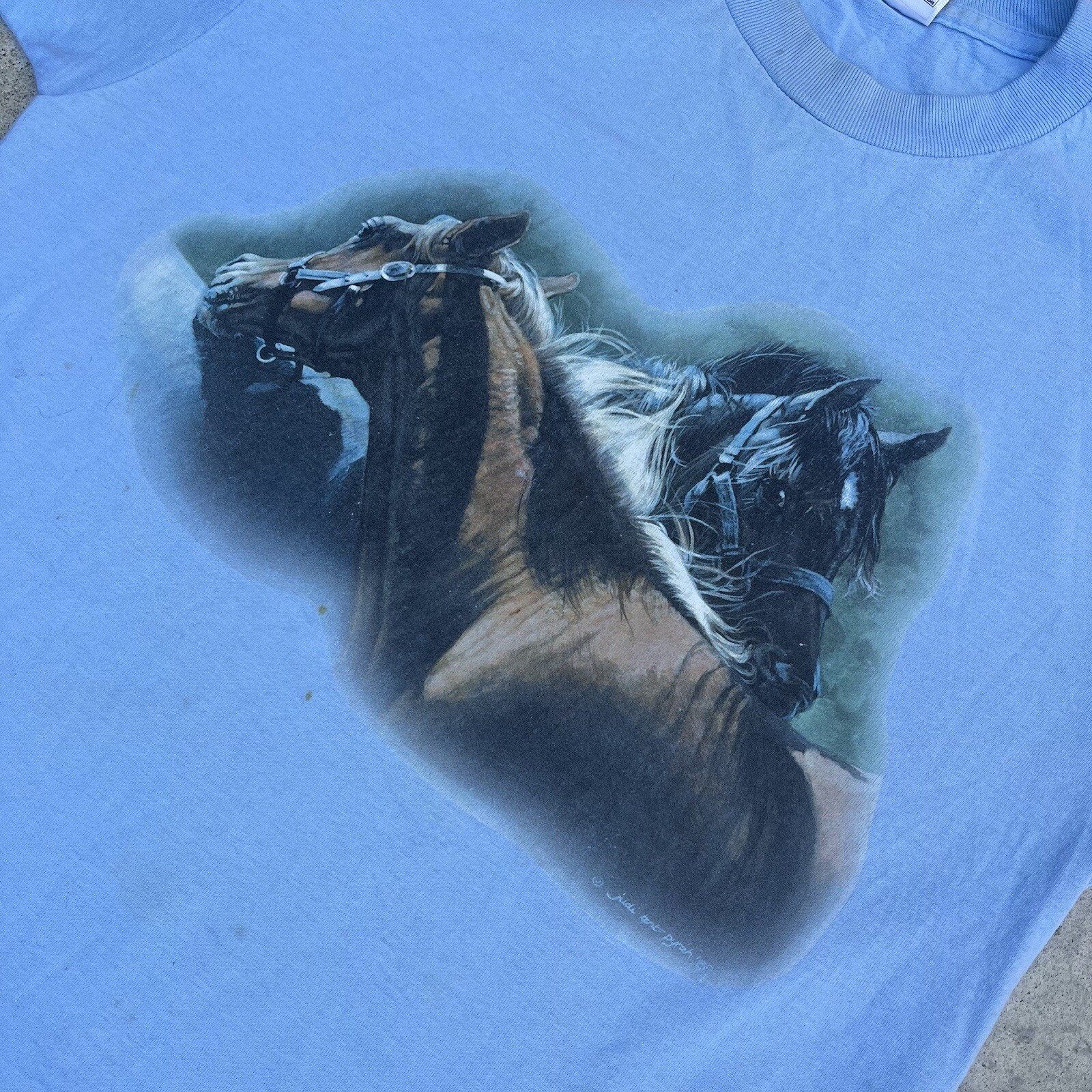 Vintage The Mountain Horse T Shirt Wild Wings Size Men’s Medium 90’s Freedom 09