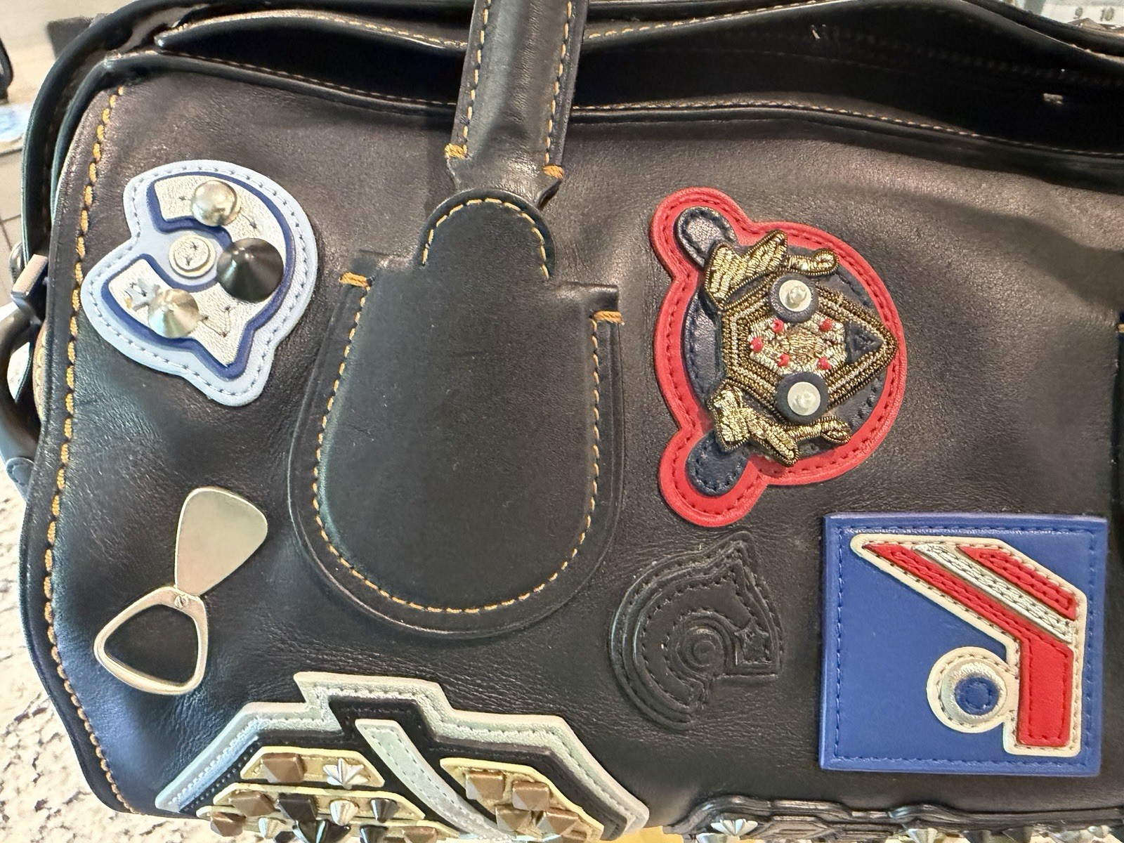 Coach 1941 Varsity Patch Badlands Satchel