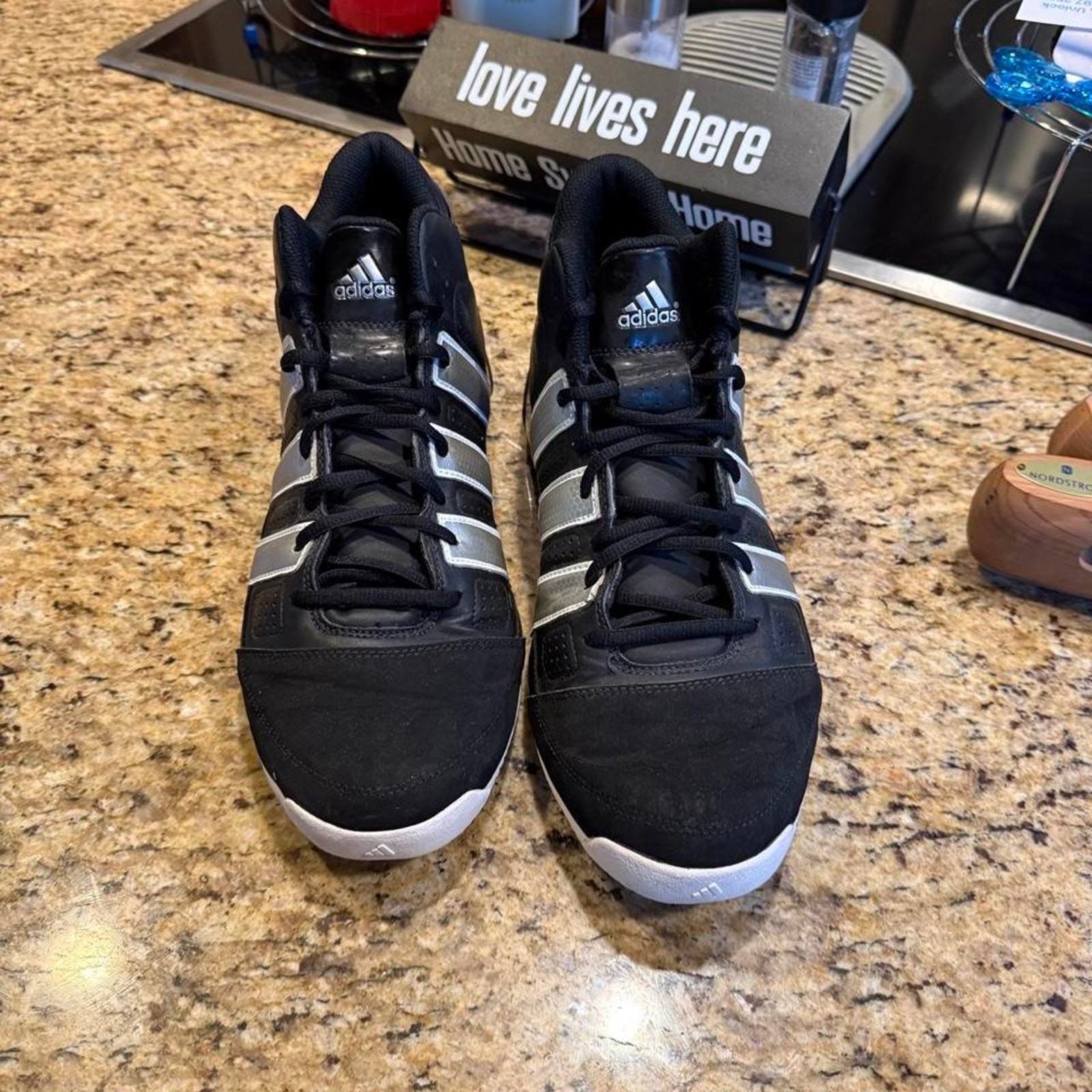 Adidas crazy 8 black sneakers