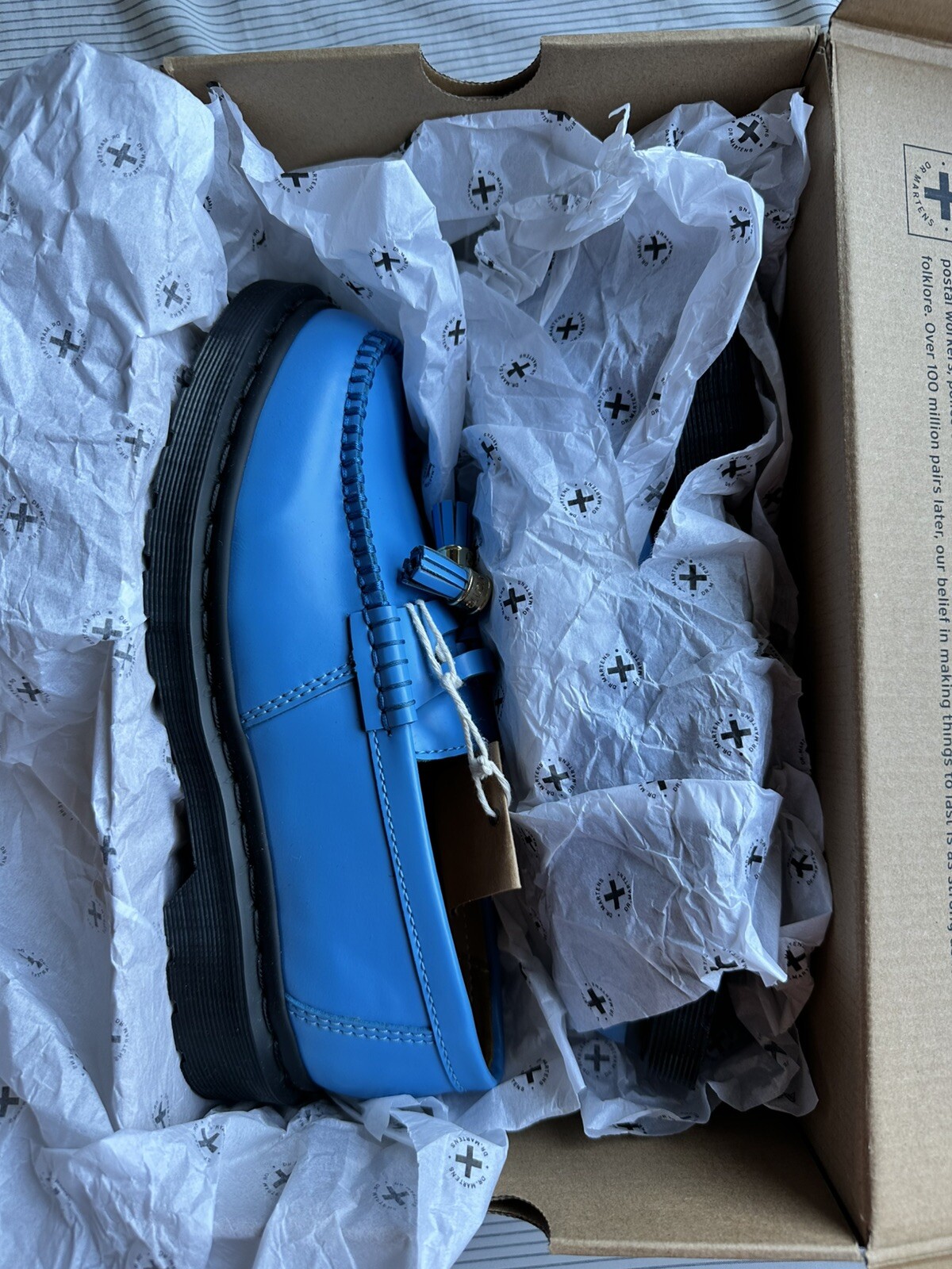 Supreme Dr.Martens Penton Tassel Loafer Blue Size US 7, UK 6, EU 39