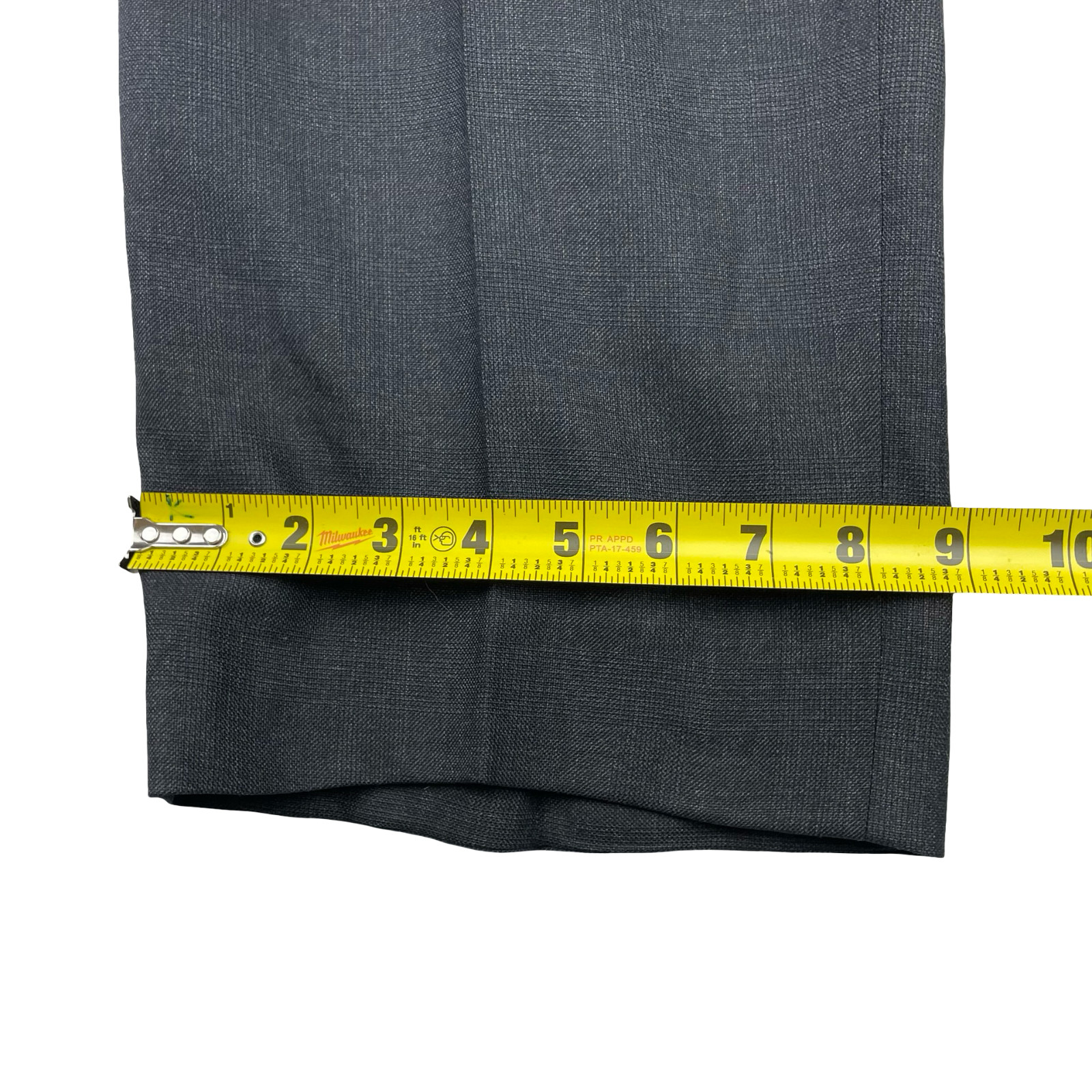 Ermenegildo Zegna Men’s Bespoke Double Breasted Suit Gray Plaid • 42S | 38×30