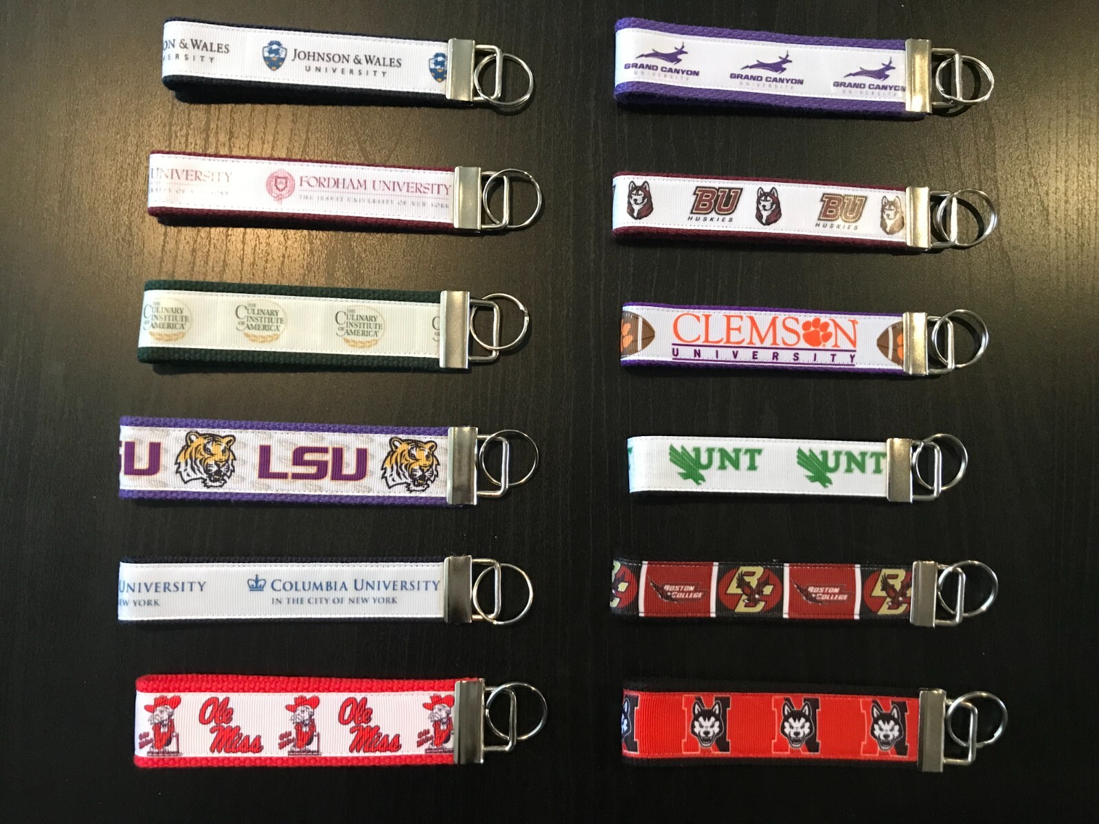 College Key Fobs , Key Chains, Wristlet, College Gift, **See Item Description**
