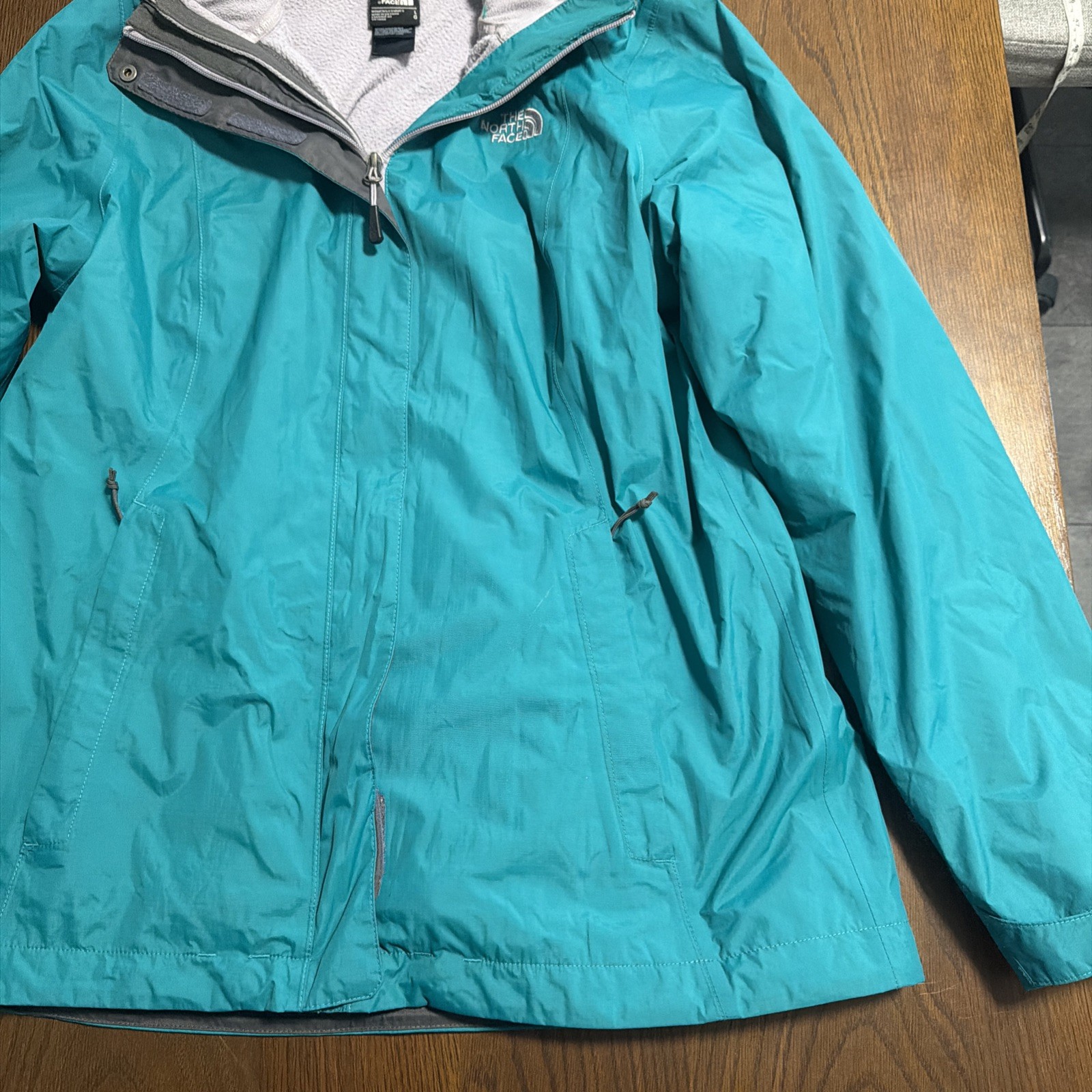 The North Face Jacket Womens HyVent 3-in-1 Waterproof Removable Poly Liner Sz L