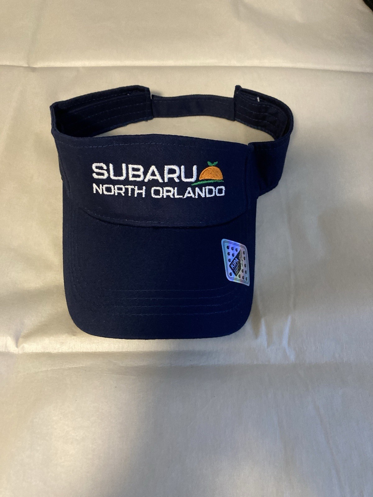New Subaru North Orlando Hat Cap Visor Unisex One Size Adjustable Dark Blue Kipa