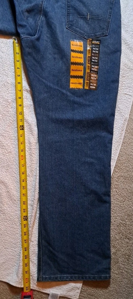 Ariat Work Rebar M4 Relaxed Bootcut Jeans Mens Size W36 L32 BRAND NEW